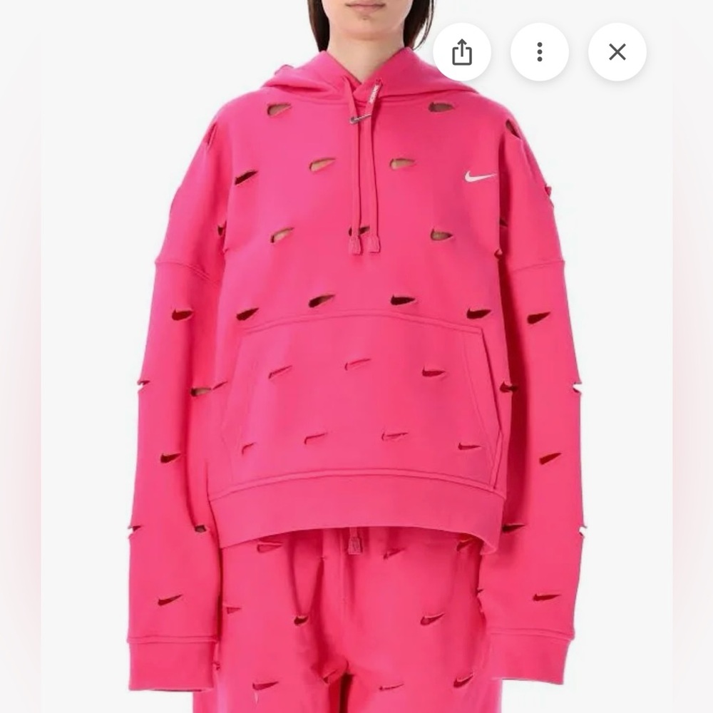 Nike x Jacquemus Swoosh Hoody in Watermelon - Unisex size Small